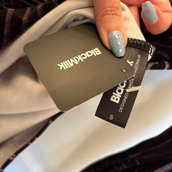 Blackmilk Wrought Velvet Long Sleeve Bodysuit - Picture 6 of 6